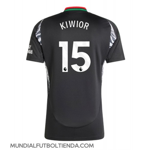 Camiseta Arsenal Jakub Kiwior #15 Segunda Equipación Replica 2024-25 mangas cortas